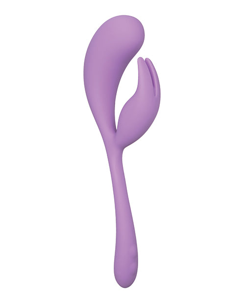 Elle Elle Liquid Silicone Dual Flicker - Purple