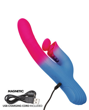 Elation Thrusting Dual Stimulator - Blue/Pink - Image 5