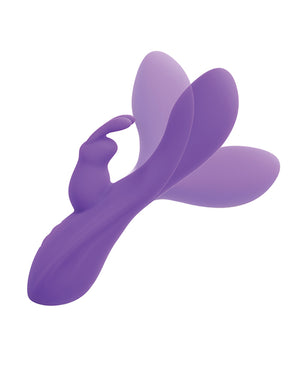 Flex Flex Bend &amp; Hold Double Rumbler Rabbit Massager - Purple - Image 5
