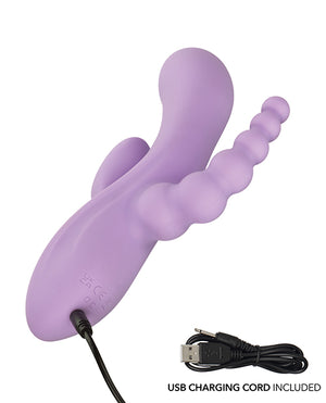 Flex Bend & Hold Triple Rumbler Triple Motor Massager - Purple - Image 4