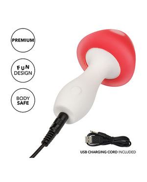 Naughty Bits Naughty Bits Muff Shroom Playful Massager - Red/White - Image 5