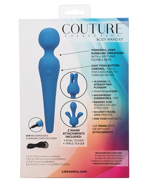 Couture Couture Collection Body Wand Vibrator Kit - Blue - Image 4