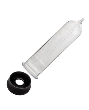 Peak Peak Magnified Gauged Penis Pump System w/Cock &amp; Ball Ring - Black - Image 3