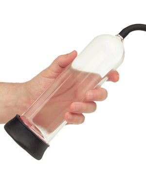 Peak Peak Magnified Gauged Penis Pump System w/Cock &amp; Ball Ring - Black - Image 4