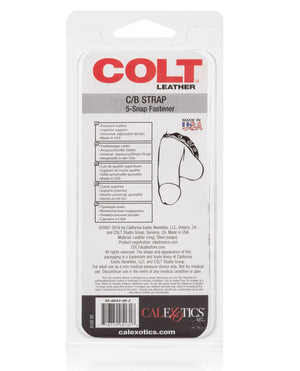 Colt COLT Leather C/B Strap 5 Snap Fastener - Black
