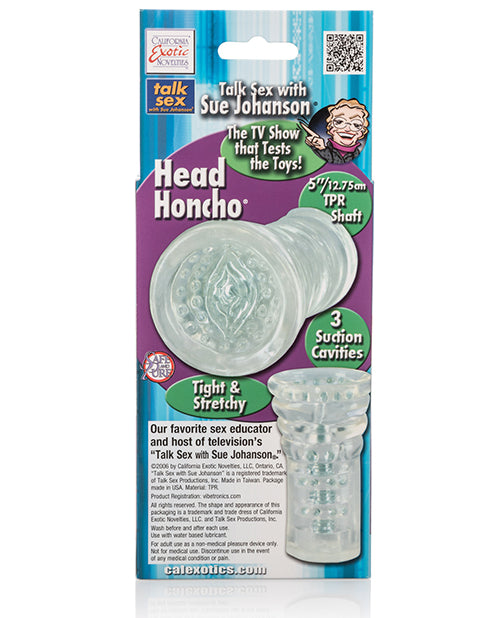 Sue Johanson's Royal Toy Line Sue Johanson Head Honcho - Clear