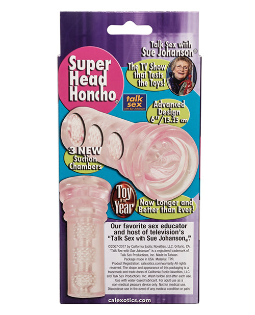 Sue Johanson's Royal Toy Line Sue Johanson Super Head Honcho - Pink - Image 2