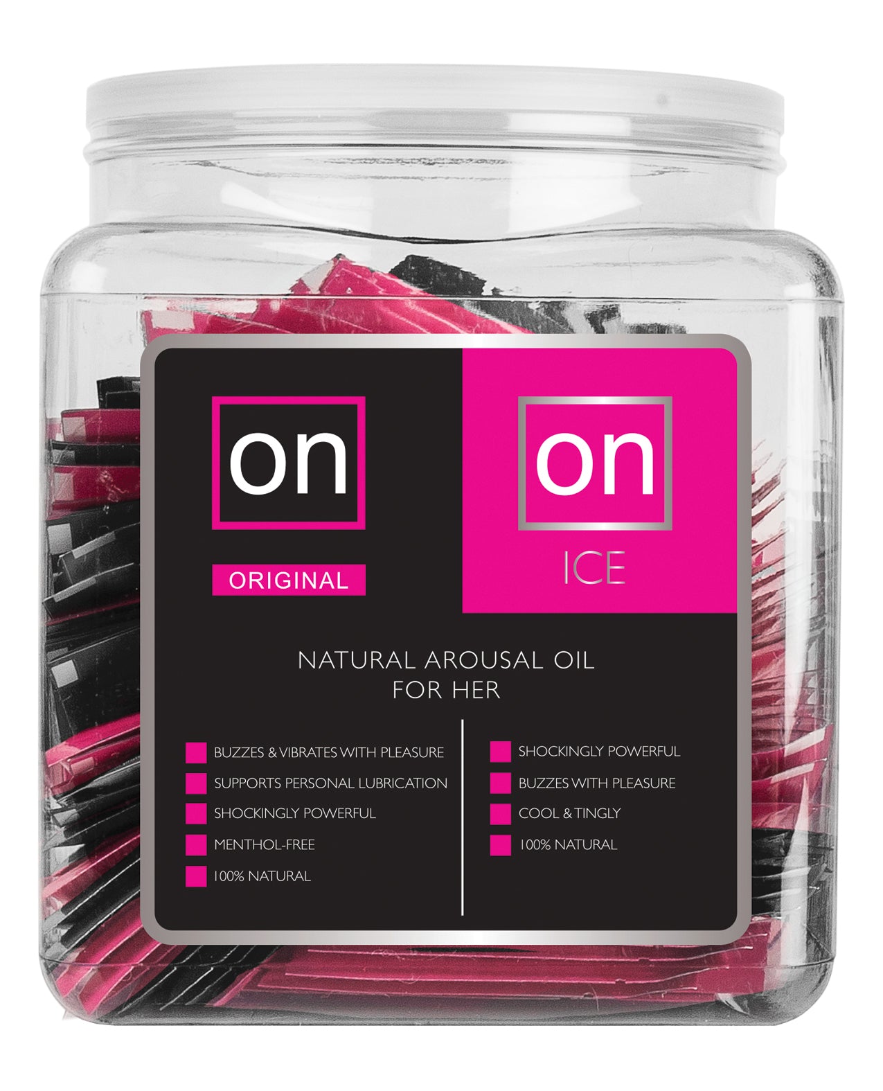 On ON for Her Arousal Gel Single Use Ampule Tub - Original &amp; Ice Tub of 75