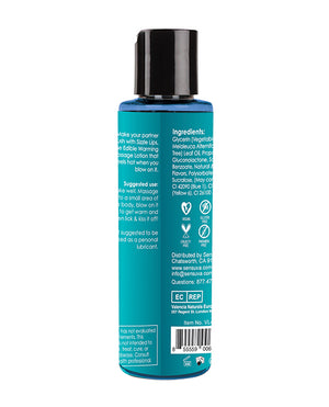 Sensuva Sizzle Lips Warming Gel - 4.2 oz Bottle Blueberry Ice Pop - Image 2