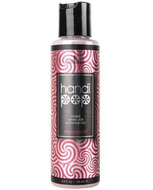 Handipop Handipop Hand Job Massage Gel - 4.2 oz Bottle Strawberry