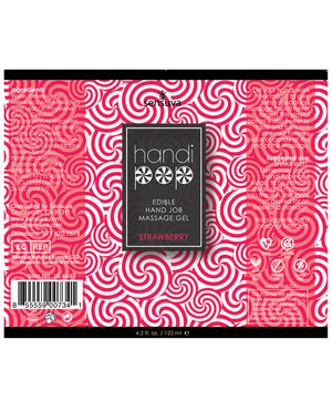 Handipop Handipop Hand Job Massage Gel - 4.2 oz Bottle Strawberry - Image 2