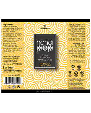Handipop Handipop Hand Job Massage Gel - 4.2 oz Bottle Mango Smoothie