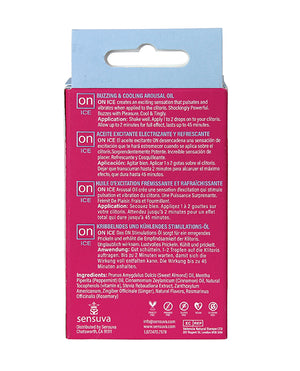 On ON Ice Buzzing &amp; Cooling Female Arousal Oil Medium Box - 5 ml Bottle - Image 2