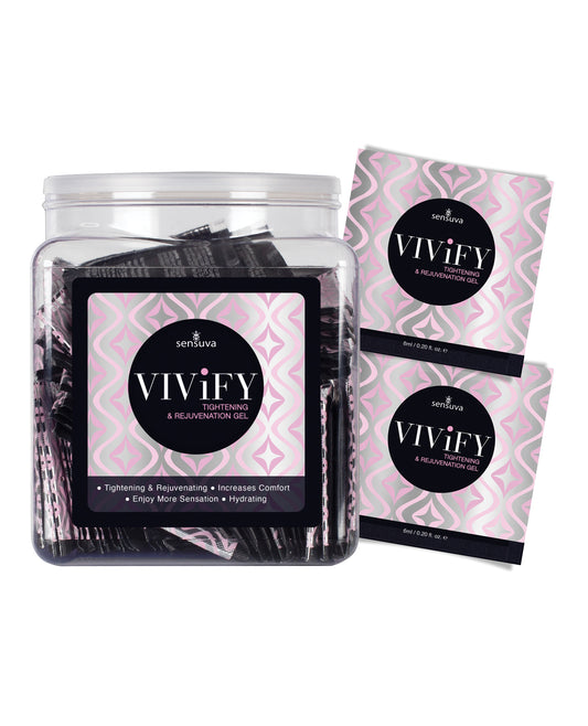 Sensuva Vivify Tightening &amp; Rejuvenation Gel - Tub of 100 Single Use Packet