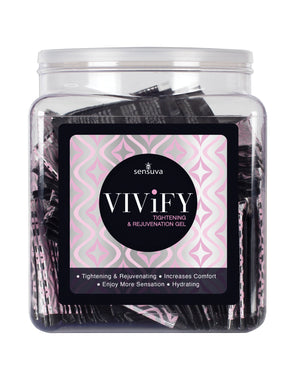 Sensuva Vivify Tightening &amp; Rejuvenation Gel - Tub of 100 Single Use Packet - Image 2