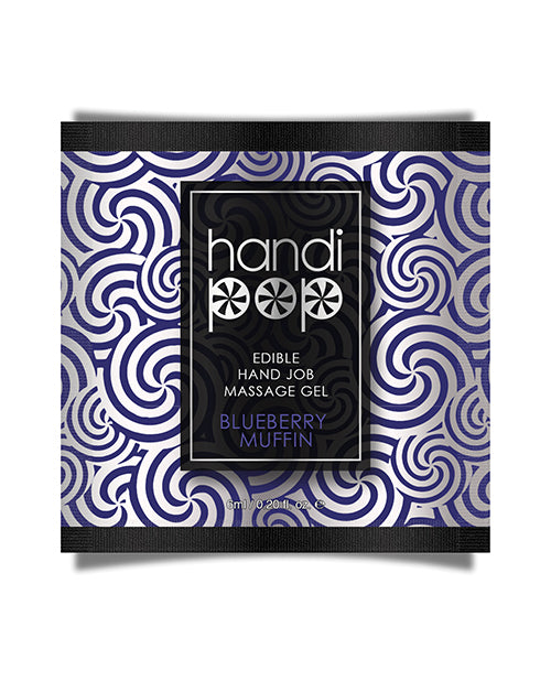 Handipop Handipop Hand Job Massage Gel Single Use Packet - 6 ml Blueberry Muffin