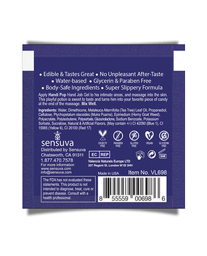 Handipop Handipop Hand Job Massage Gel Single Use Packet - 6 ml Blueberry Muffin - Image 2