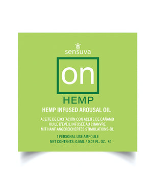 On ON Hemp Arousal Oil - Single Use Ampoule Packet