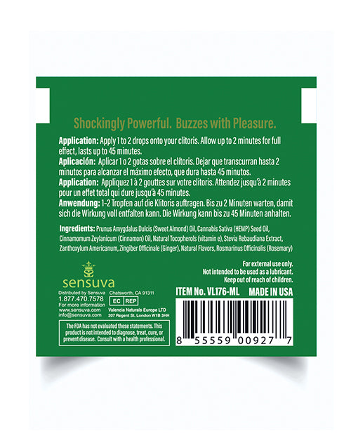 On ON Hemp Arousal Oil - Single Use Ampoule Packet - Image 2
