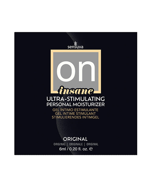 On ON Insane Ultra Original Stimulating Personal Moisturizer - 6 ml Single Use Packet