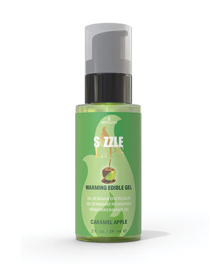 Sensuva Sizzle Lips Warming Gel - 2 oz Caramel Apple