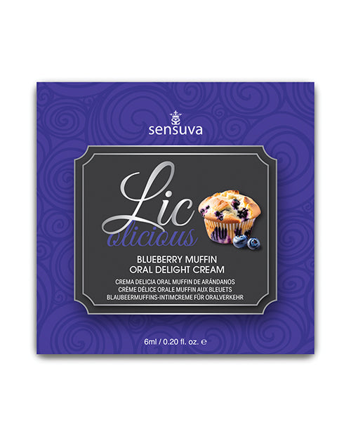 Lic O Licious Lic O Licious Oral Delight Cream - 6 ml Packet Blueberry Muffin