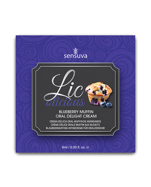 Lic O Licious Lic O Licious Oral Delight Cream - 6 ml Packet Blueberry Muffin