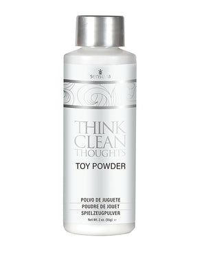 Sensuva Sensuva Think Clean Thoughts Toy Powder - 2 oz Bottle