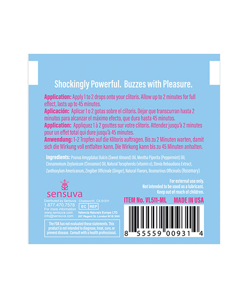 On ON Ice Arousal Oil - Single Use Ampoule Packet - Image 2