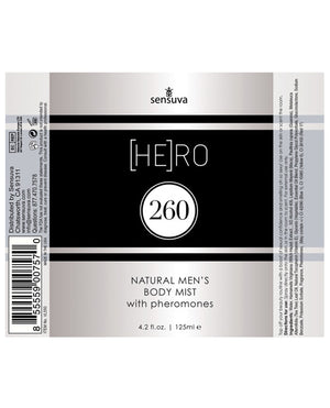 Hero 260 Sensuva Hero 260 Male Body Mist - 4.2 oz - Image 2