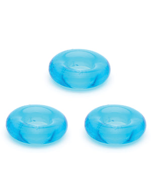 Sport Fucker Sport Fucker Chubby Cockring Pack of 3 - Ice Blue - Image 4