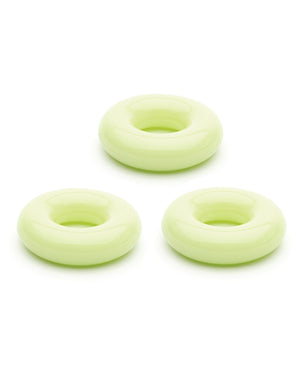 Sport Fucker Sport Fucker Chubby Cockring Pack of 3 - Glow - Image 4
