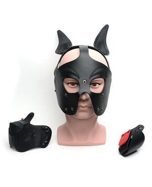 665 665 Playful Pup Hood - O/S Black - Image 4
