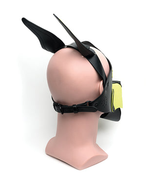 665 665 Playful Pup Hood - O/S Black/Yellow - Image 3
