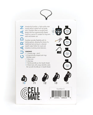 Sport Fucker Cellmate Guardian Chastity Cage - Size 0 Black - Image 4