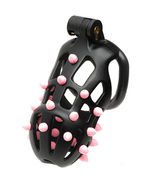 Sport Fucker Sport Fucker Cellmate FlexiSpike Chastity Cage - Size 2 Black/Pink - Image 2