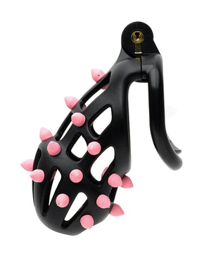 Sport Fucker Sport Fucker Cellmate FlexiSpike Chastity Cage - Size 2 Black/Pink - Image 3