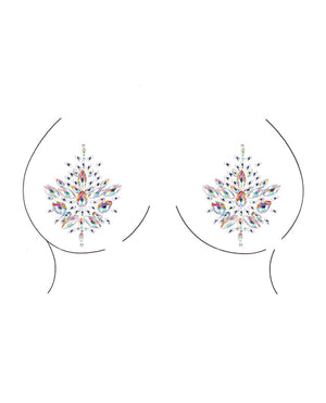Le Desir by Shots Shots Bliss Open Cup Strappy Teddy w/Jewelry Pasties Multi O/S - Image 5