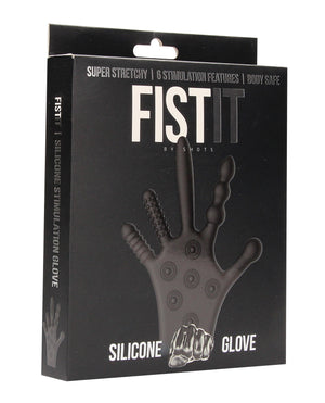 Fist It Shots Fistit Silicone Stimulation Glove - Black - Image 3