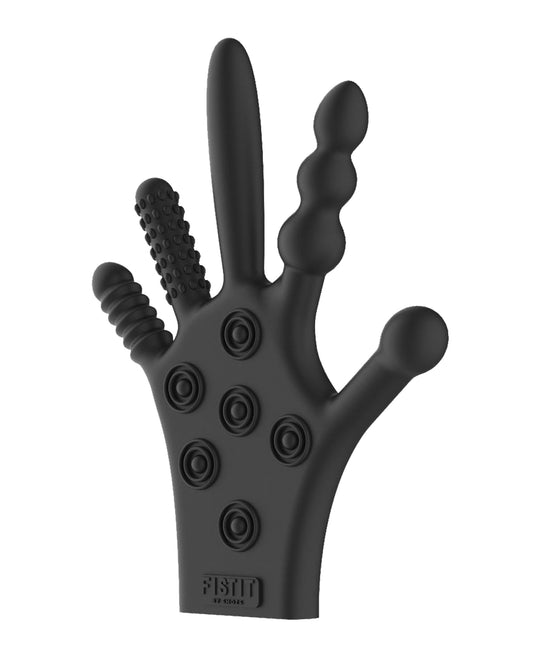 Fist It Shots Fistit Silicone Stimulation Glove - Black - Image 2
