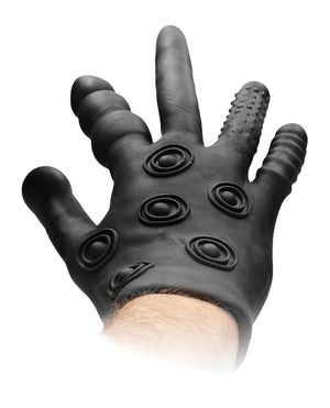 Fist It Shots Fistit Silicone Stimulation Glove - Black - Image 4