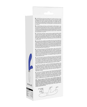 Luminous Shots Luminous Achilles Silicone 10 Speed Rabbit Vibrator - Royal Blue