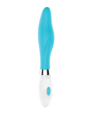 Luminous Shots Luminous Athamas Silicone 10 Speed Vibrator - Turquoise - Image 3