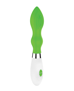Luminous Shots Luminous Astraea Silicone 10 Speed Vibrator - Green - Image 2