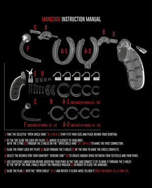 Man Cage Shots Man Cage Chastity 3.5" Cock Cage w/Plug Model 10 - Clear - Image 3