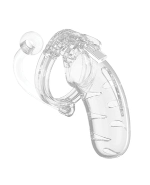 Man Cage Shots Man Cage 4.5" Cock Cage w/Plug 11 - Clear - Image 3