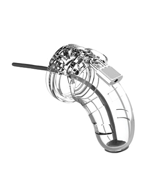 Man Cage Shots Man Cage 3.5" w/Silicone Urethral Sounding - Clear - Image 3