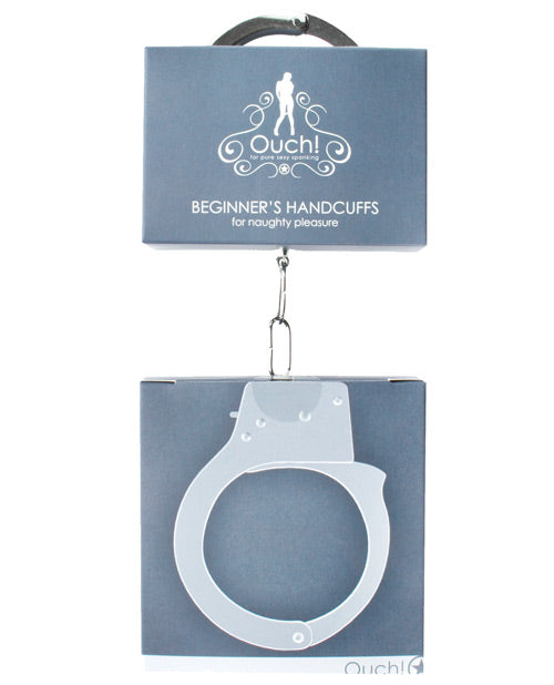 Ouch Shots Ouch Beginner's Handcuffs - Metal - Image 2