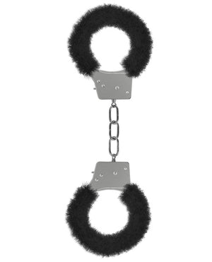 Ouch Shots Ouch Beginner's Handcuffs Furry - Black - Image 2