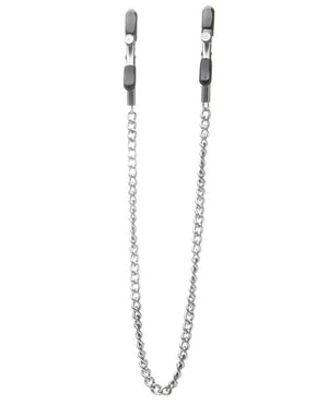 Ouch Shots Ouch Adjustable Nipple Clamps w/Chain - Metal - Image 2